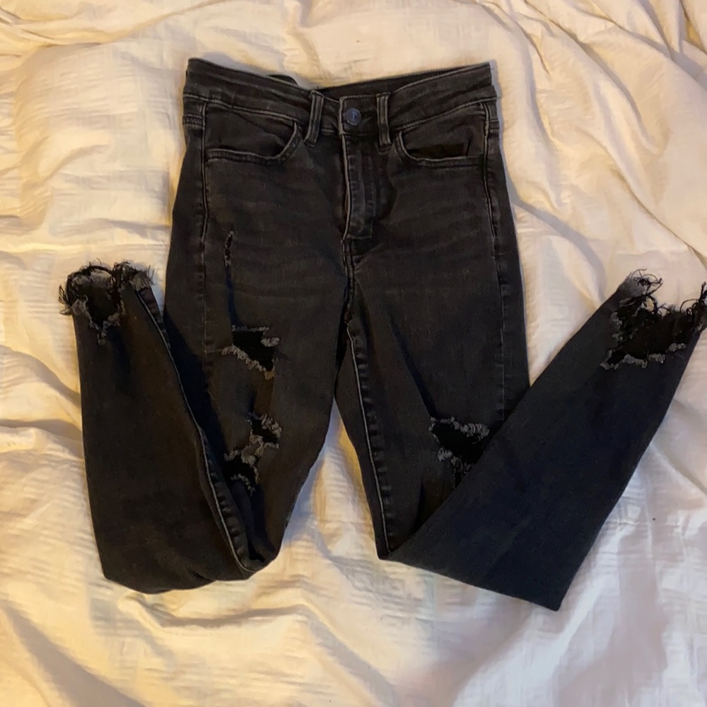 AEO Next Level Stretch Ripped Jeans